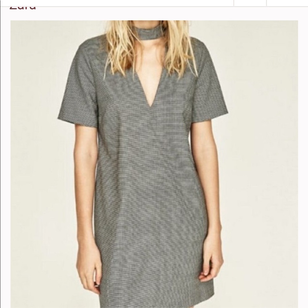 Zara Women Houndstooth Dress - Picture 1 of 10